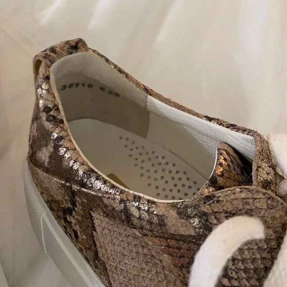 Paul Green Ally Snake Embossed Platform Sneakers 9 - Picture 4 of 15